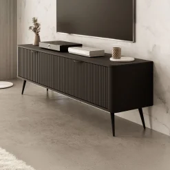 Lima - TV-Meubel - Zwart - 163x38x51 cm