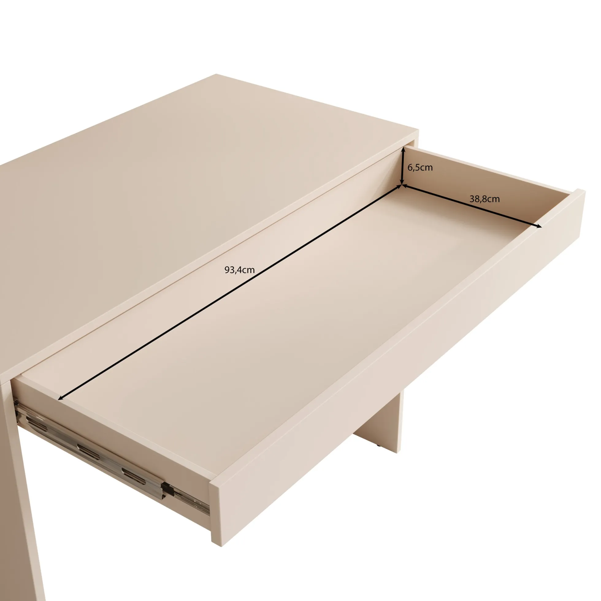 Lombok - Bureau - Beige - 100x50x76 cm