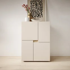 Lombok - Dressoir - Beige - 60x42x84 cm