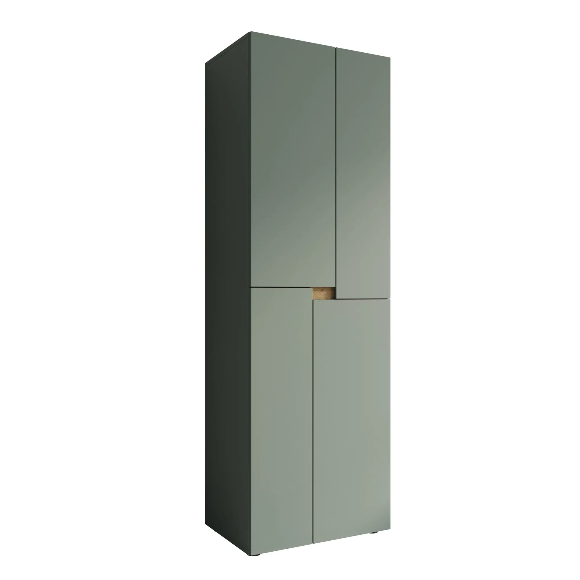 Lombok - Kledingkast met 4 deuren - Groen - 60x42x184 cm