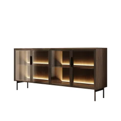 Lomo - Dressoir - Donker eiken - 181x39x83 cm