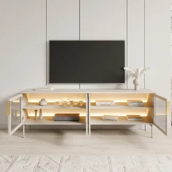 Lomo - TV-Meubel - Beige - 181x39x62 cm