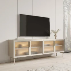 Lomo - TV-Meubel - Beige - 181x39x62 cm