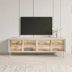 Lomo - TV-Meubel - Beige - 181x39x62 cm
