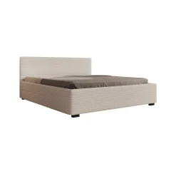 Loox - Tweepersoonsbed - Beige ribstof - 180x200 cm