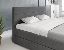 Loox - Tweepersoonsbed met 4 lades - Stof grijs - 160x200 cm