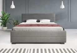 Loox - Tweepersoonsbed met 4 lades - Stof grijs - 160x200 cm