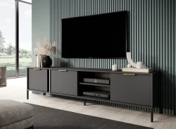 Loren - TV-Meubel - Antraciet - 203 cm