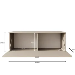 Lornes - TV-Meubel - Beige - 100x35x38 cm