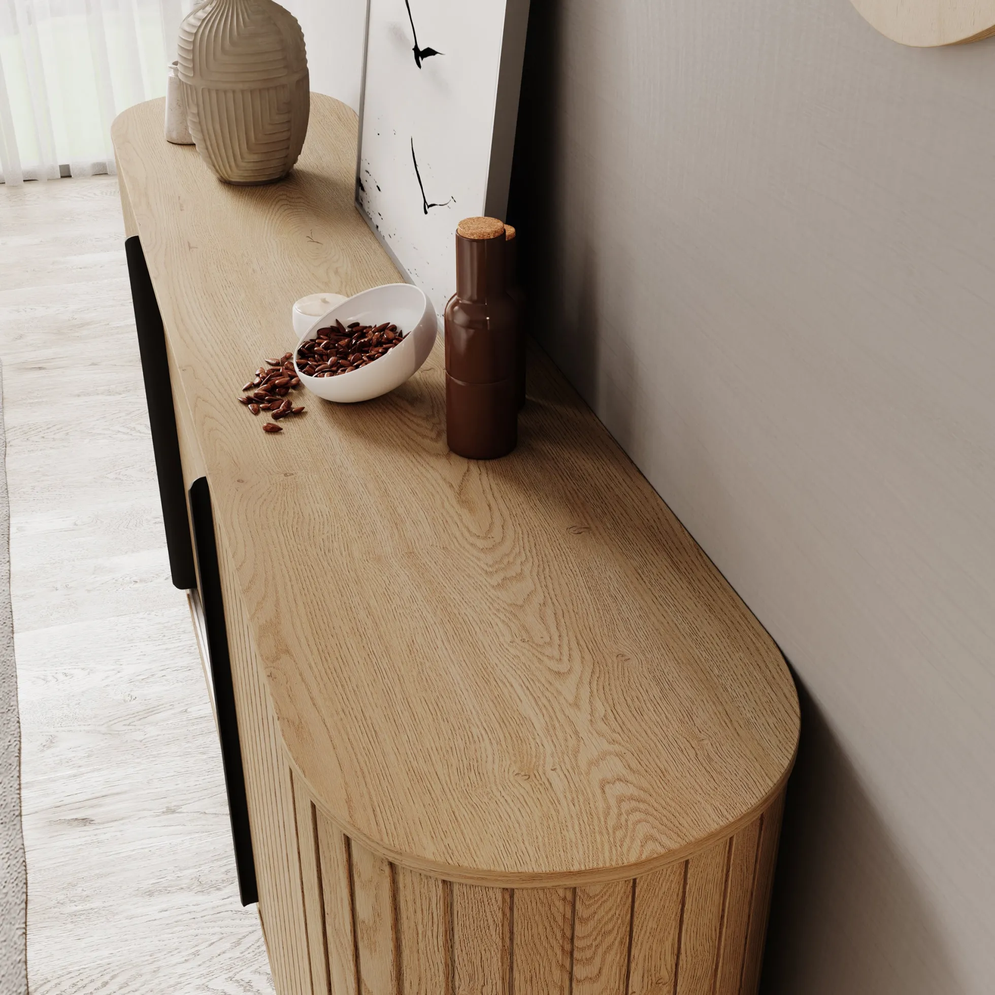 Loro - Dressoir - Eikenpatroon - 196x40x82 cm