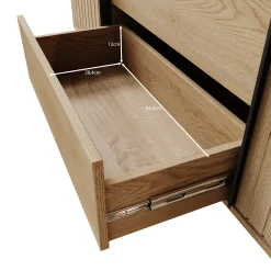 Loro - Dressoir - Eikenpatroon - 196x40x82 cm