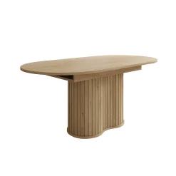 Loro - Eetkamertafel ovaal - Uitschuifbaar - Eikenpatroon - 180-220x90