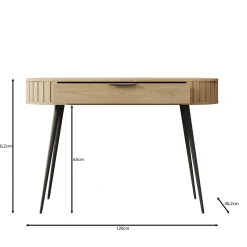 Loro - Kaptafel - Eikenpatroon - 120x40x80 cm
