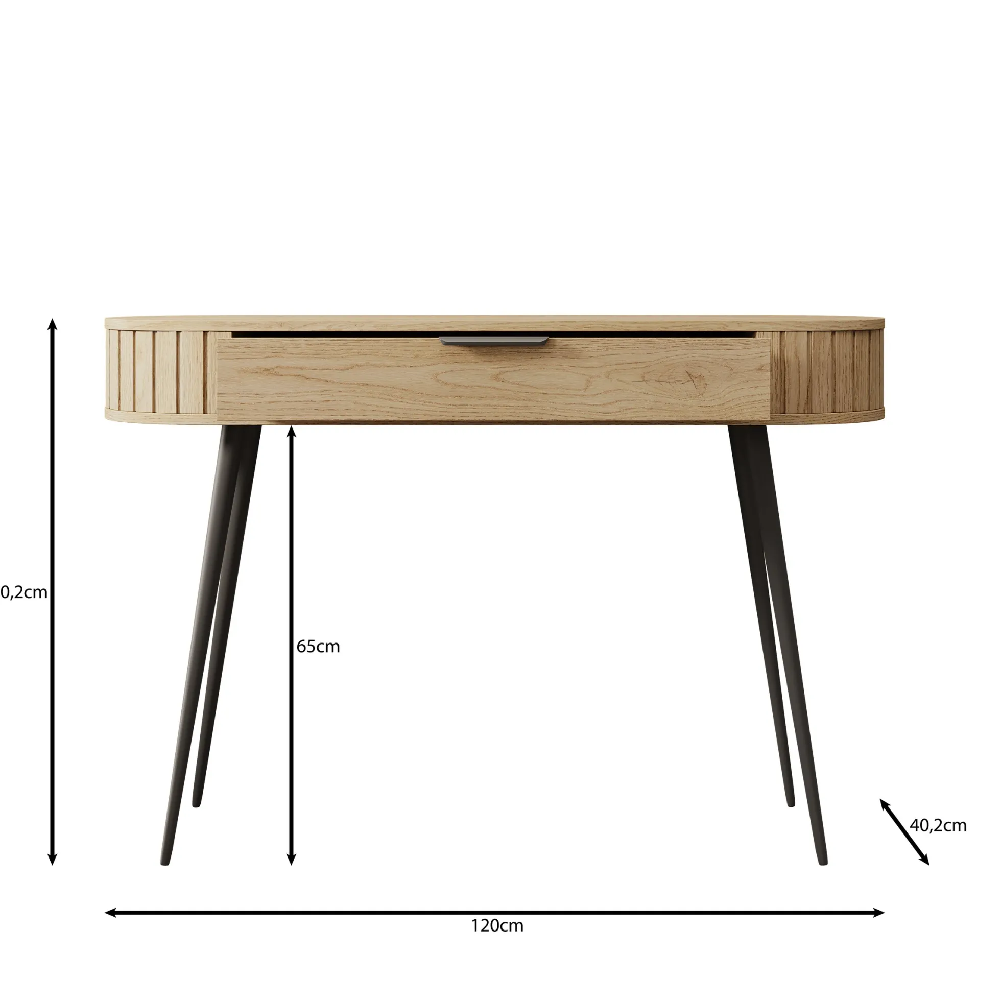 Loro - Kaptafel - Eikenpatroon - 120x40x80 cm