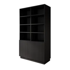 Lucera - Boekenkast - Zwart - 100x42x173 cm