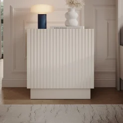 Lucera - Nachtkastje - Beige - 45x42x47 cm