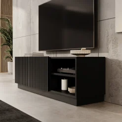 Lucera - TV-Meubel - Zwart - 150x42x48 cm