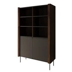 Lux - Boekenkast - Zwart - 105x40x167 cm