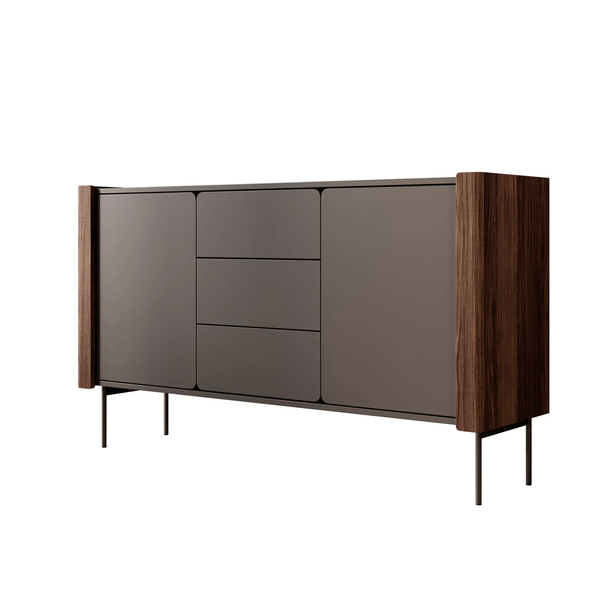 Lux - Dressoir - Zwart - 142x40x83 cm