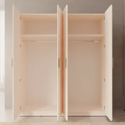Luzon - Kledingkast 4 deurs - Beige - 179x58x210 cm