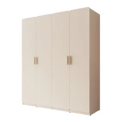 Luzon - Kledingkast 4 deurs - Beige - 179x58x210 cm