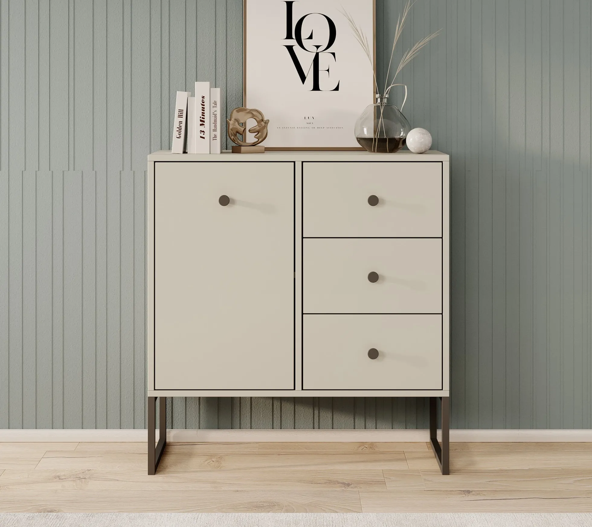 Lyndall 2 - Dressoir - Beige - 77x33x82 cm