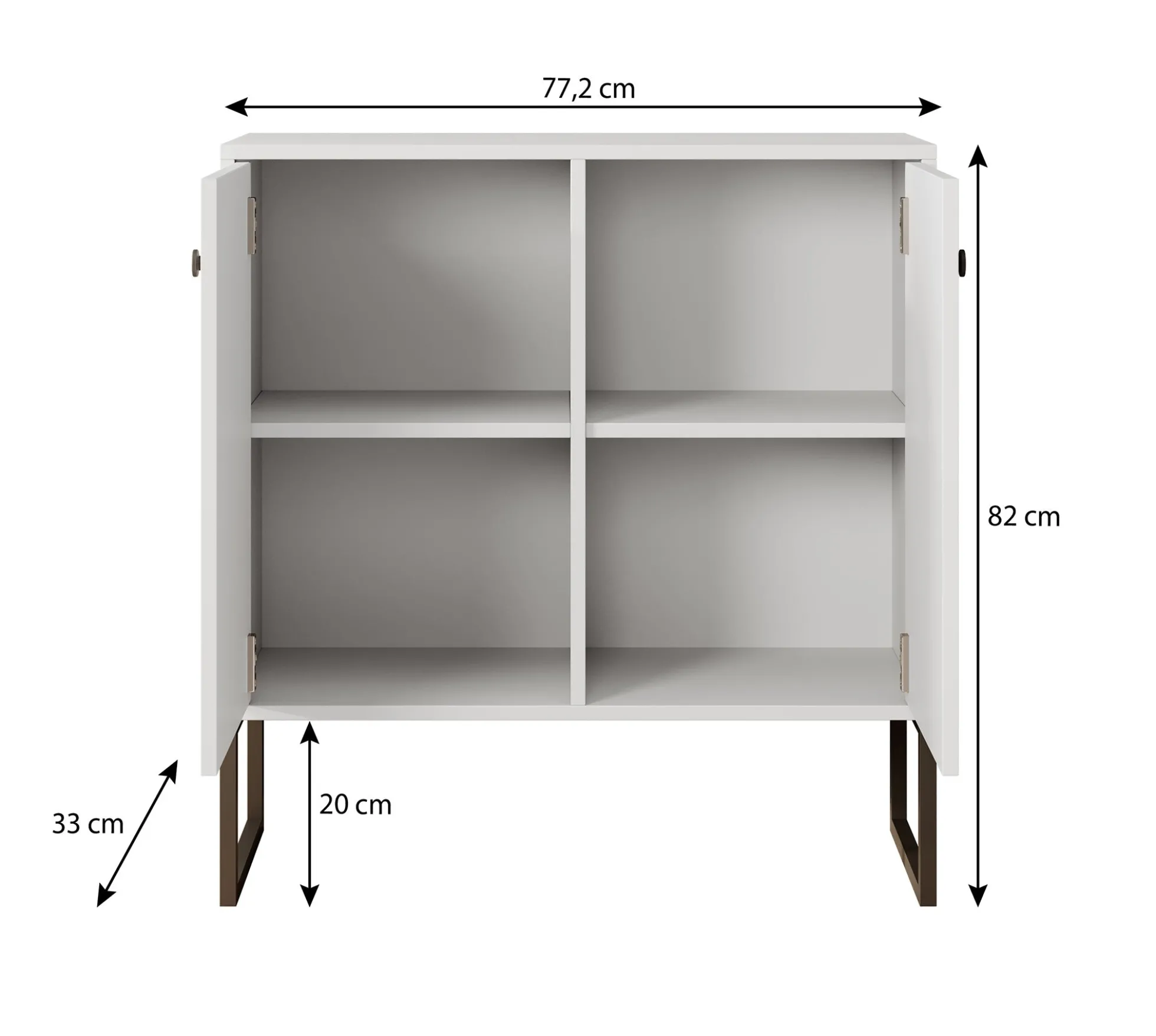 Lyndall - Dressoir - Beige - 77x33x82 cm