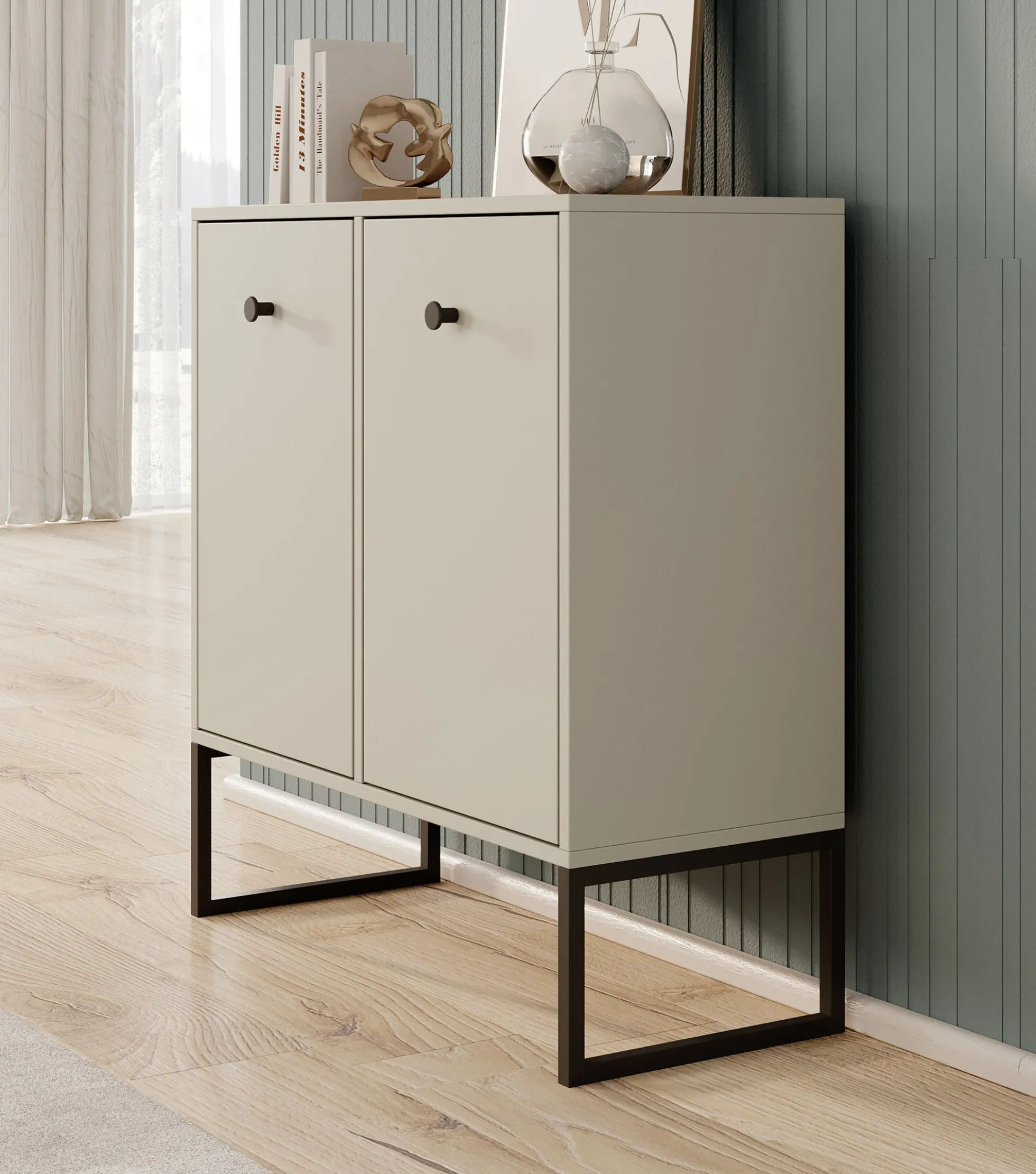 Lyndall - Dressoir - Beige - 77x33x82 cm