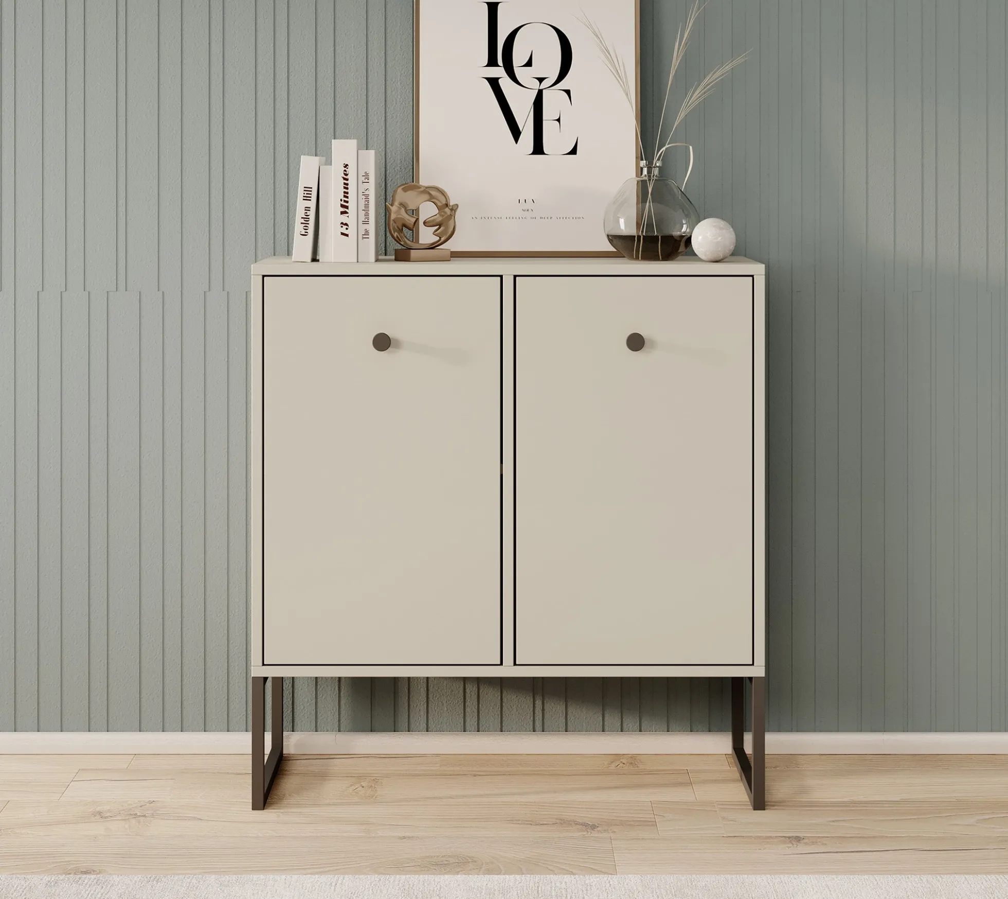 Lyndall - Dressoir - Beige - 77x33x82 cm