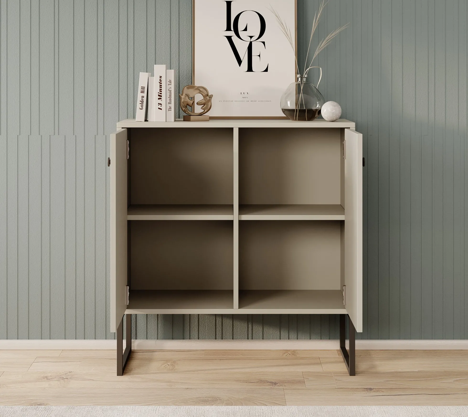 Lyndall - Dressoir - Beige - 77x33x82 cm