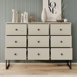 Lyndall - Ladekast - Beige - 115x33x82 cm