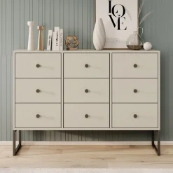 Lyndall - Ladekast - Beige - 115x33x82 cm
