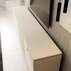 Lynora - TV-Meubel - Beige - 225x42x58 cm