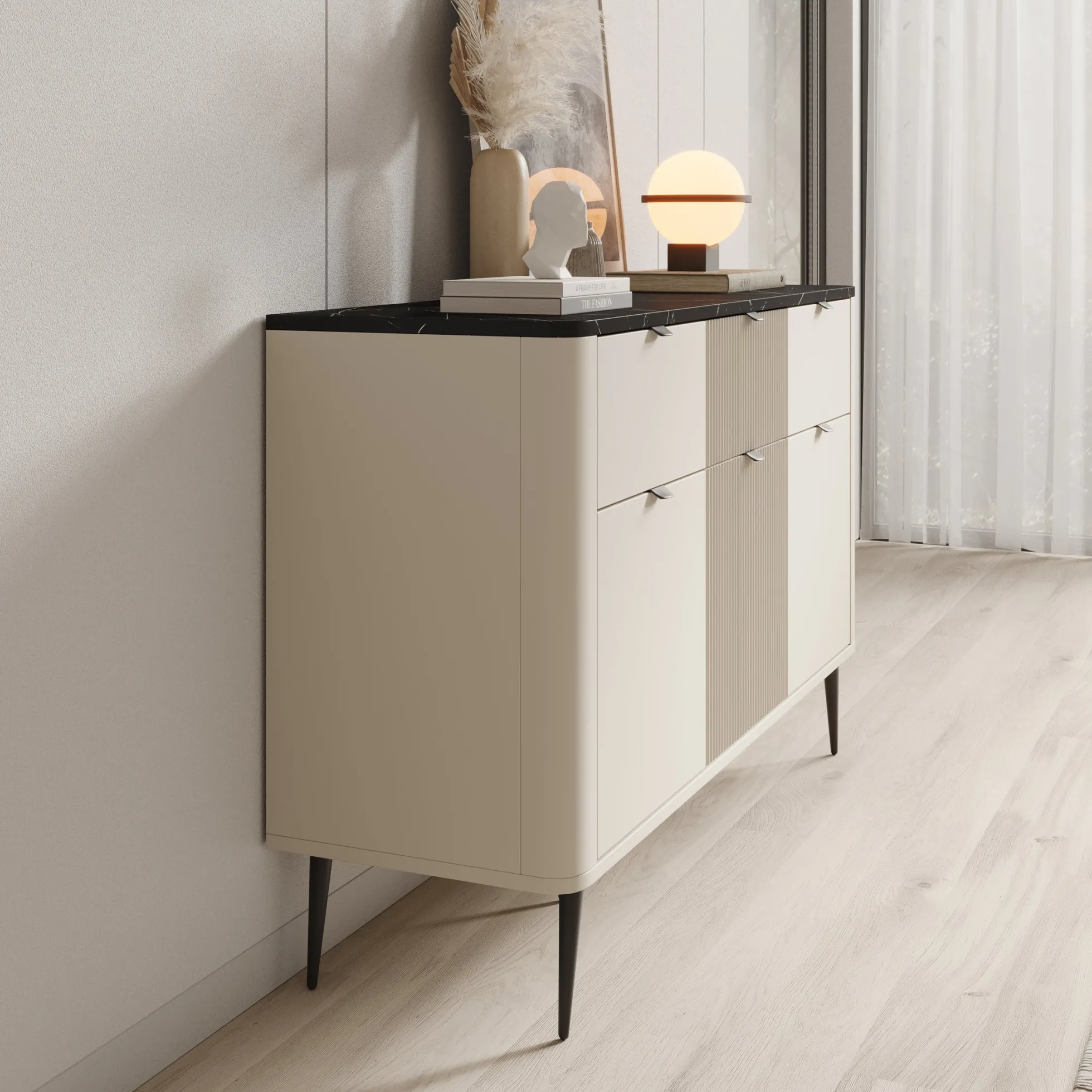 Mace - Dressoir - Beige - 130x40x82 cm