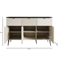 Mace - Dressoir - Beige - 130x40x82 cm