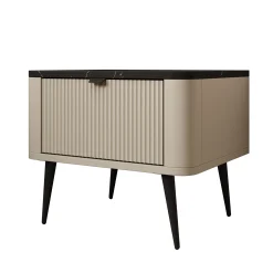 Mace - Nachtkastje - Beige - 50x40x42 cm
