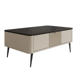 Mace - Salontafel - Beige - 100x60x42 cm