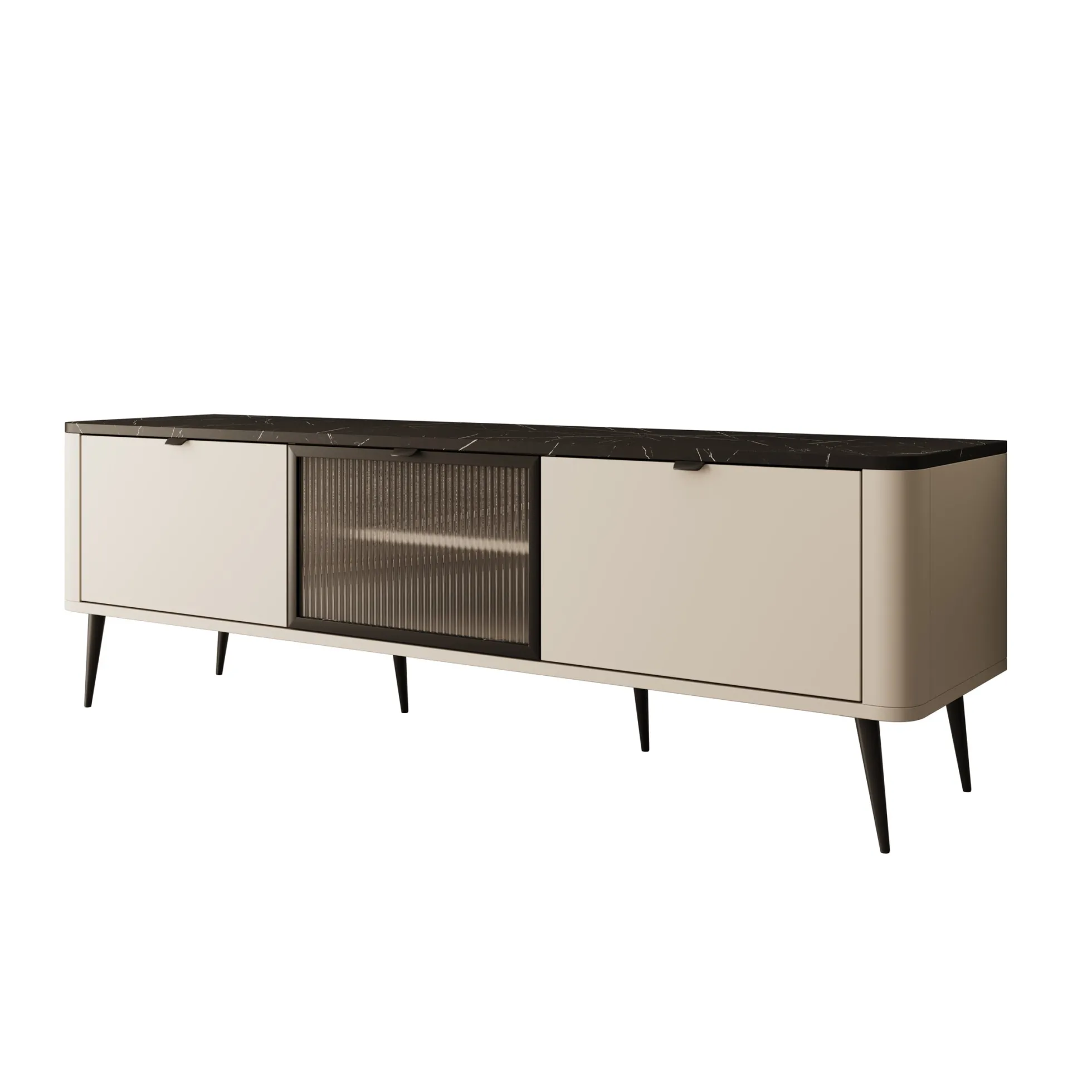 Mace - TV-Meubel - Beige - 160x40x52 cm
