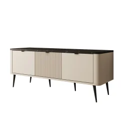 Mace - TV-Meubel - Beige - 130x40x52 cm
