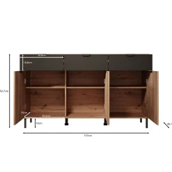 Malaika - Dressoir - Eikenpatroon - 157x40x93 cm