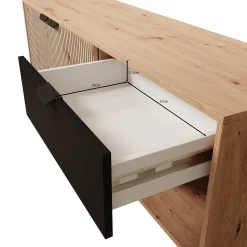 Malaika - TV-Meubel - Eiken - 151x40x54 cm