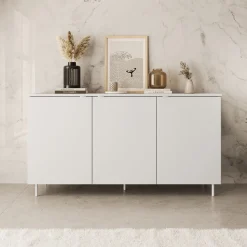 Malvare - Dressoir - Wit - 150x41x80 cm