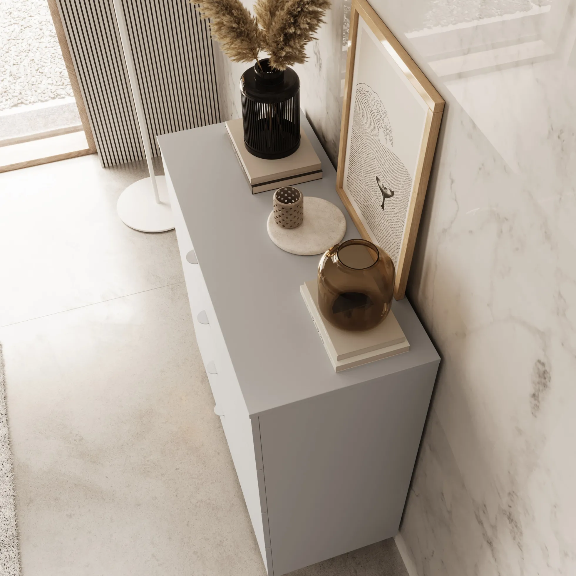 Malvare - Ladekast - Wit - 90x103x41 cm