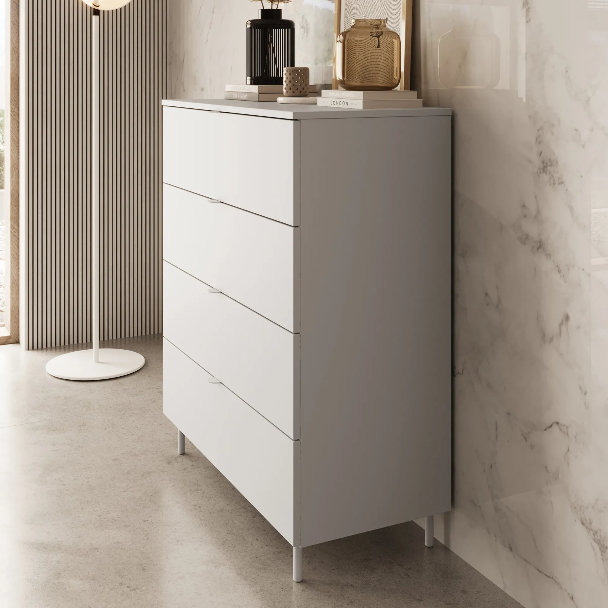 Malvare - Ladekast - Wit - 90x103x41 cm