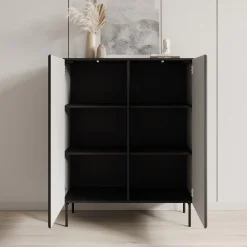 Marajo - Dressoir - Zwart - 99x40x123 cm