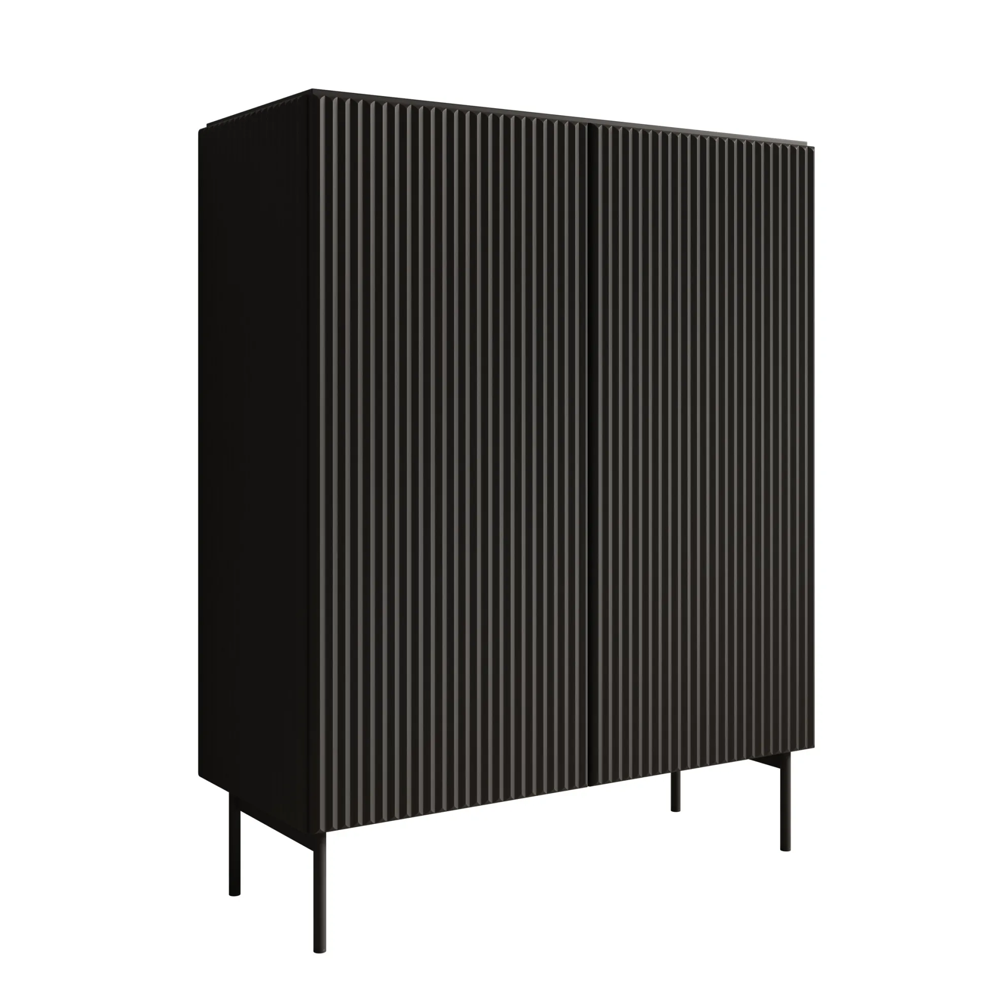 Marajo - Dressoir - Zwart - 99x40x123 cm