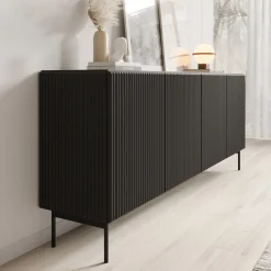Marajo - Dressoir - Zwart - 195x40x81 cm