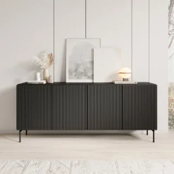Marajo - Dressoir - Zwart - 195x40x81 cm