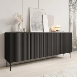 Marajo - Dressoir - Zwart - 195x40x81 cm
