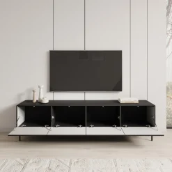 Marajo - TV-Meubel - Zwart - 195x40x51 cm